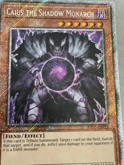 Yugioh Caius the Shadow Monarch RA03-EN194 Platinum Secret Rare YU-GI-OH! Card - Image 3