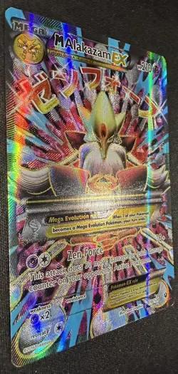 Pokemon Mega M Alakazam EX Full Art Holo Card 118/124 XY Fates Collide - Image 2