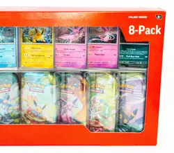 Pokemon TCG Prismatic Evolutions 8-Pack Mini-Tins with Promo Cards, Costco - New - Image 3