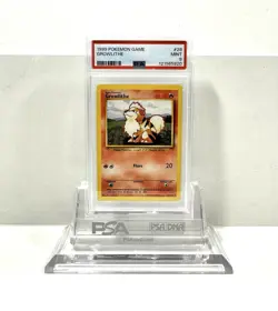 GROWLITHE 28/102 - BASE SET 1999 POKEMON CARD - FRESH SLAB - PSA 9 MINT - Image 1