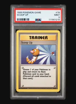 SCOOP UP 78/102 POKEMON TRAINER CARD 1999 BASE SET - POP 241 PSA 9 MINT - Image 2