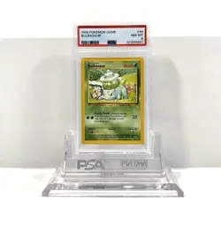 BULBASAUR 44/102 - BASE SET 1999 POKEMON CARD - FRESH SLAB - PSA 8 NM / MINT - Image 1