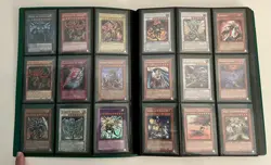 Yugioh Vintage 17 Foil/300 Card Binder Lot Dark Magician Blue-Eyes Red-Eyes - Image 3