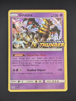 Giratina Prerelease *STAFF* Promo Sun & Moon Lost Thunder SM151 Pokemon Card - Image 1