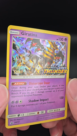 Giratina Prerelease *STAFF* Promo Sun & Moon Lost Thunder SM151 Pokemon Card - Image 2