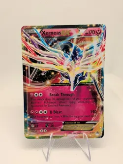 Pokemon TCG Xerneas EX Black Star Promo Holo Rare Card XY07 - Image 1