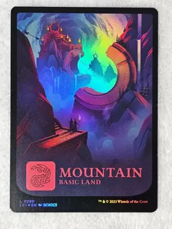 MTG Mountain (0290) FOIL The Lost Caverns of Ixalan Magic Gathering Card Land NM - Image 2