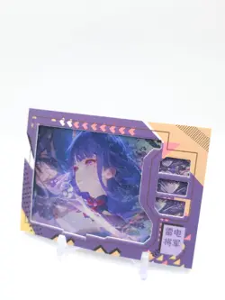 Hmph Hum 3 - Anime Waifu Lenticular Trading Card - Raiden Shogun - Image 1