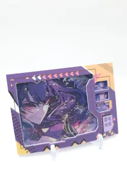 Hmph Hum 3 - Anime Waifu Lenticular Trading Card - Raiden Shogun - Image 2