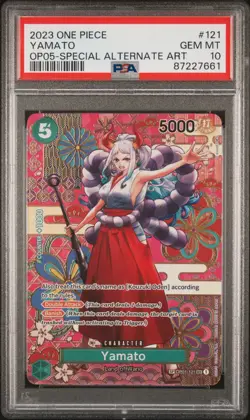 PSA 10 Yamato OP01-121 SP Alternate Art Awakening Era English One Piece Card GEM - Image 1