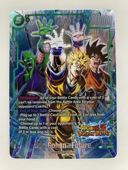 Son Gohan: Future FB02-089 Dokkan Battle Alt Art Dragon Ball Super Card Game NM - Image 1