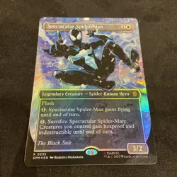 Spectacular Spider-Man #235 (Borderless) (Textured Foil) “The Black Suit” MTGSPM - Image 1