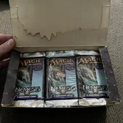 MtG Nemesis 26 Booster Packs and box - Image 2