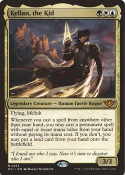 MTG Kellan, the Kid Normal NM Outlaws of Thunder Junction Magic 213 - Image 1