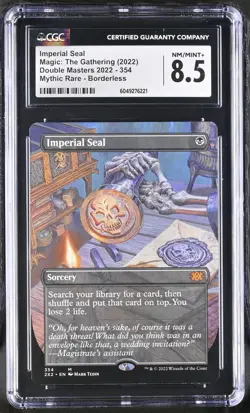 IMPERIAL SEAL Double Masters 2022 Borderless Mythic CGC 8.5 MTG [Nostalgium] - Image 1