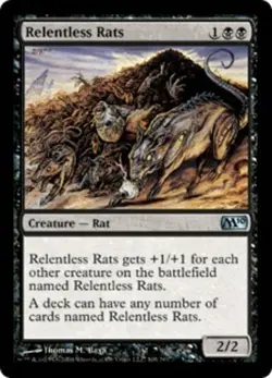 1x Relentless Rats Heavy Play MTG Magic - Kid Icarus - - Image 1