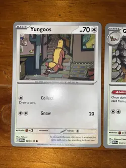 Pokemon TCG Yungoos Gumshoos Mega Evolutions MEG 109/132 110/132 2025 NM - Image 2