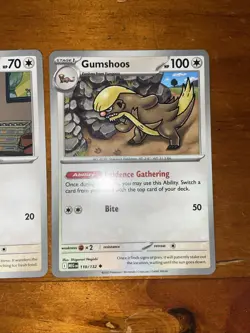 Pokemon TCG Yungoos Gumshoos Mega Evolutions MEG 109/132 110/132 2025 NM - Image 3