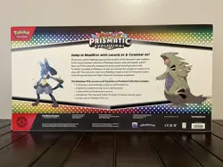 Pokemon S&V Prismatic Evolutions Lucario Ex & Tyranitar Ex Premium Collections - Image 5