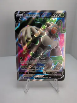 Rillaboom V (Full Art) Ultra Rare SWSH02: Rebel Clash 175/192 NM Pokemon TCG - Image 1