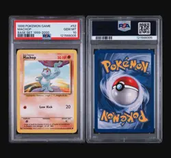 MACHOP 52/102 - BASE SET 1999-2000 POKEMON FRESH SLAB POP 149 PSA 10 GEM MINT 💎 - Image 4