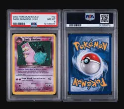 DARK SLOWBRO HOLO 12/82 - TEAM ROCKET POKEMON - FRESH SLAB PSA 8 NM - MINT - Image 4