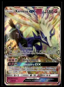 2018 Sun & Moon - Forbidden Light Xerneas-GX Basic/Rare Holo GX #90 - Image 1