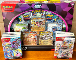 Pokemon TCG 2x Booster Bundle (Prismatic, Journey) + Tera Team EX Collection Box - Image 1