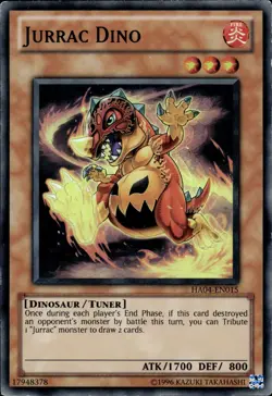 Jurrac Dino - Super Rare HA04-EN015 - LP - YuGiOh - Image 1