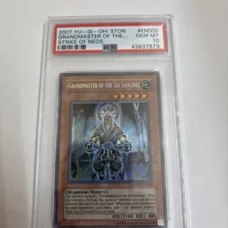 Yugioh PSA 10 Grandmaster of the Six Samurai STON-EN000 Secret Rare Gem Mint - Image 2