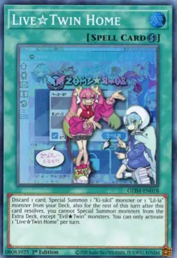 Yu-Gi-Oh! Live Twin Home 1st Ed. GEIM-EN018 Super Rare NM/LP x1 - Image 1