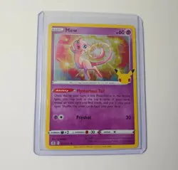 Pokemon Card Celebrations Set Mew 011/025 Holo Rare LP-NM - Image 1