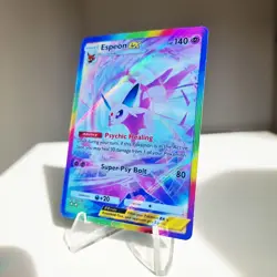 Espeon ex Pokemon Pocket Custom Card TCG Holo Wisdom of Sea and Sky Holographic - Image 1
