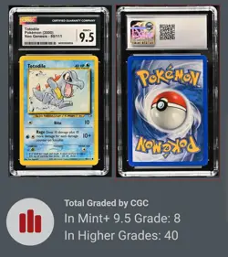 Totodile 80/111 Neo Genesis Common Pokemon Trading Card CGC 9.5 Mint+ - POP 10🔥 - Image 3
