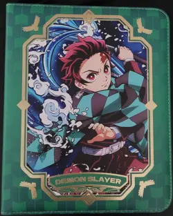 Tanjiro Kamado Demon Slayer TCG Card Binder Album Zipper 3-Ring Anime Manga - Image 1