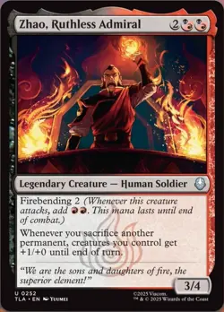 Zhao, Ruthless Admiral Avatar: The Last Airbender 252 Foil NM - Image 1