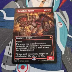 Twinflame Tyrant (Borderless) Foundations Regular Magic The Gathering MTG - Image 1
