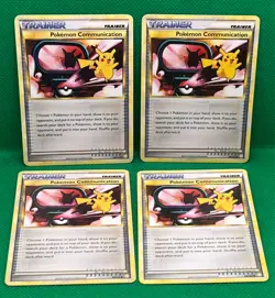 Pokemon Tcg Pokemon Communication 98/123 HeartGold SoulSilver Non Holo x4 - Image 1