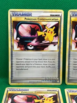 Pokemon Tcg Pokemon Communication 98/123 HeartGold SoulSilver Non Holo x4 - Image 2