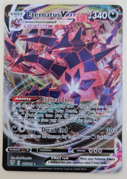 Pokemon TCG Eternatus Vmax Darkness Ablaze SWSH03 Full Art holo #117/189 NM - Image 1