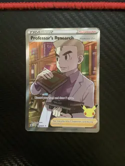 Pokemon TCG Professor's Research (Full Art) Celebrations 024/025 Ultra Rare NM - Image 1