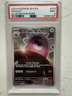 Bewear 079/064 Pokemon Scarlet & Violet Shrouded Fable Illustration Rare PSA 9 - Image 1