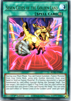 Seven Cities of the Golden Land - BLVO-EN062 - Ultra Rare - 1st Edition - Yugioh - Image 1