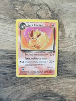 English Pokemon Dark Flareon Non Holo Rocket Gang 1997, Excellent Card - Image 1