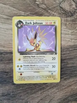 Pokemon Card English Wizard Team Rocket - Dark Jolteon 38/82- Unco - Image 1