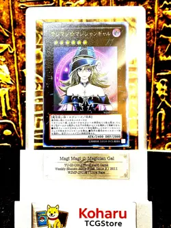 YuGiOh Card Magi Magi ☆ Magician Gal Ultra Rare WJMP-JP018 ARS 10 GEM MINT - Image 1