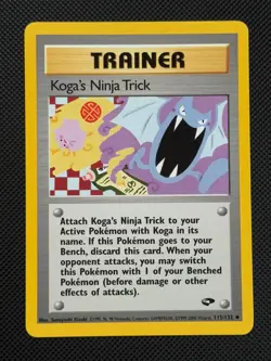 Koga's Ninja Trick 115/132 REGULAR Pokemon Card WOTC Gym Challenge Uncommon - Image 1