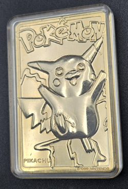 PIKACHU 23K Gold Plated Trading Card - 1999 Burger King Promo Pokemon - Image 3