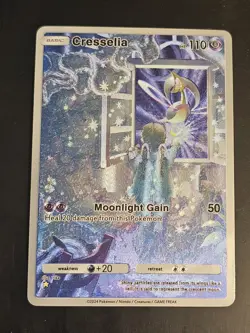 Cresselia 168/155 Pokemon TCG Pocket Space-Time Smackdown Textured Fanart Card - Image 1