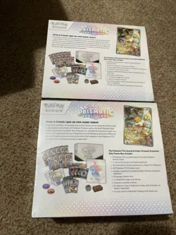 LOT OF 2 - Pokemon TCG Prismatic Evolutions Elite Trainer Box ETB Factory Sealed - Image 2